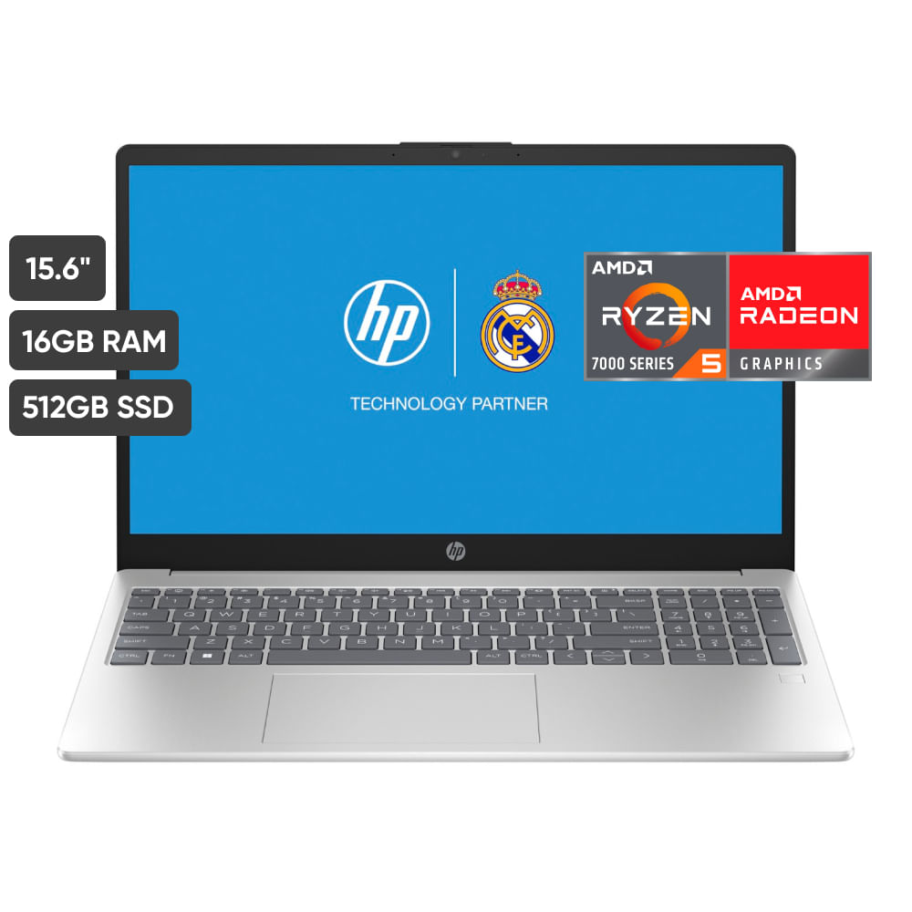 Laptop HP 15-FC0070LA 15.6" AMD Ryzen 5 (7000 series) 16GB 512GB SSD