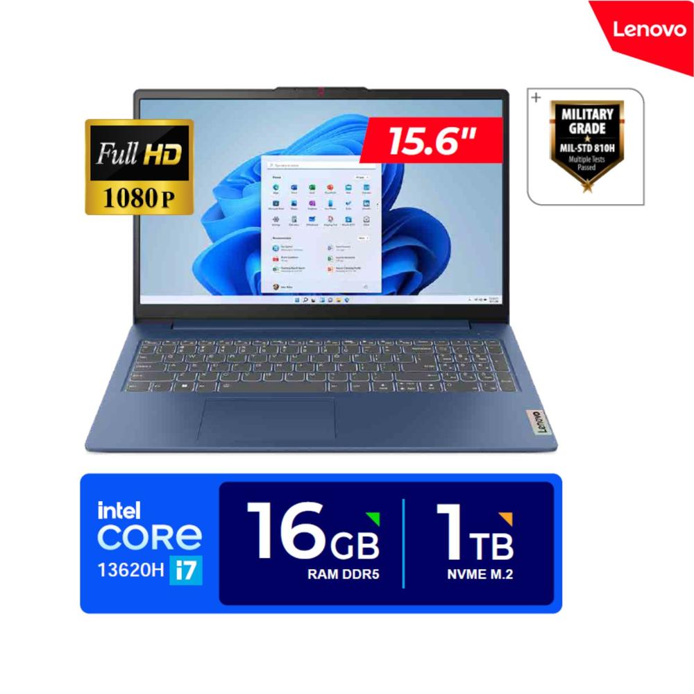 Laptop Lenovo IdeaPad Slim 3 15.6" FHD Core i7-13620H 4.90GHz 16GB DDR5 1TB SSD FREEDOS