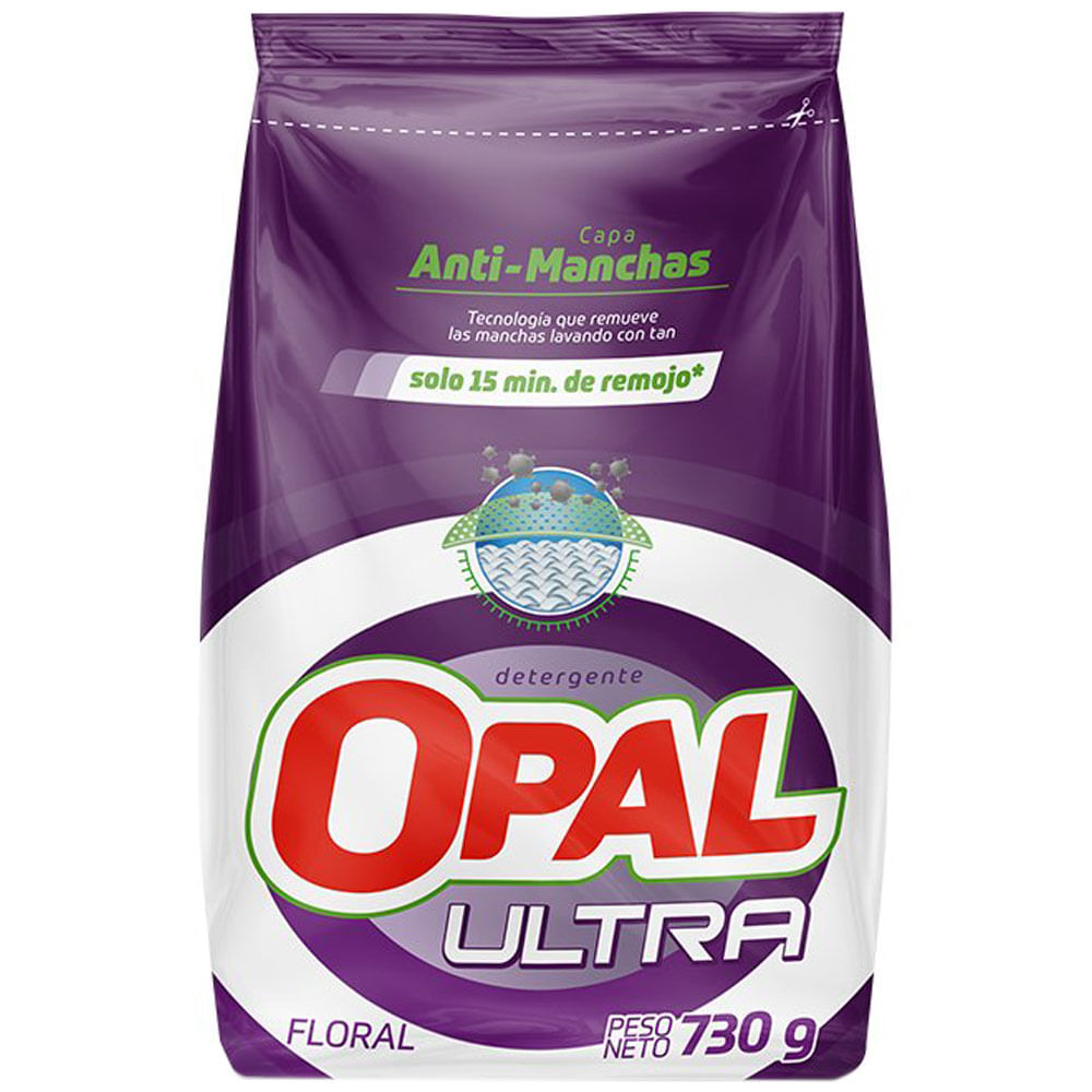 Detergente en Polvo OPAL Ultra Bolsa 730g