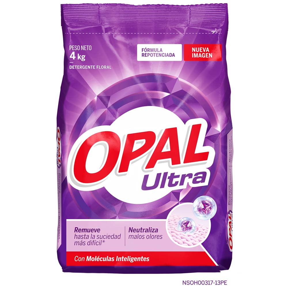 Detergente en Polvo OPAL Ultra Bolsa 4kg