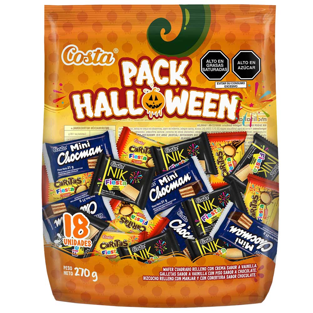 Galletas COSTA Pack de Halloween Bolsa 270g