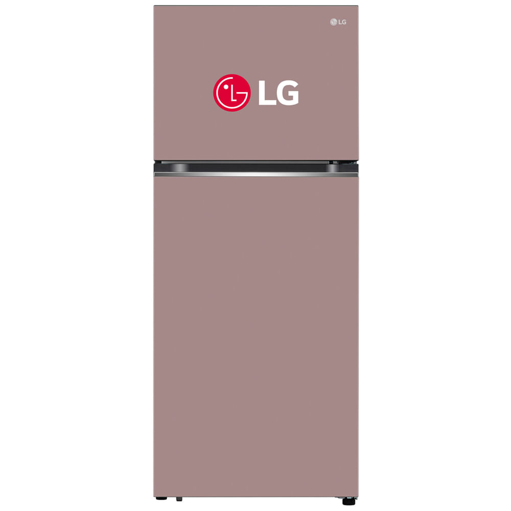 Refrigeradora LG 374L No frost VT37BPK Rosado Arcilla