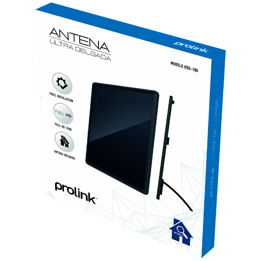 Antena Tv Digital PROLINK Ultra Delgada Para Interior R Hsu-100