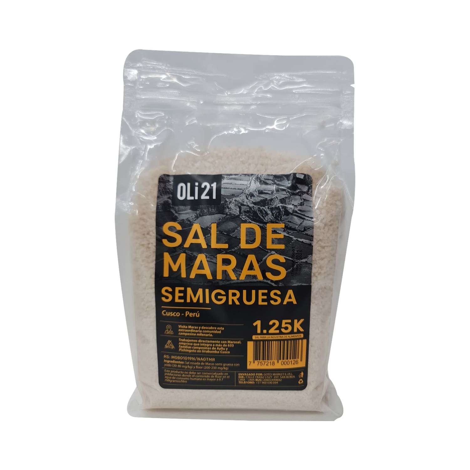 Sal De Maras Semigruesa Oli21 1.25Kg
