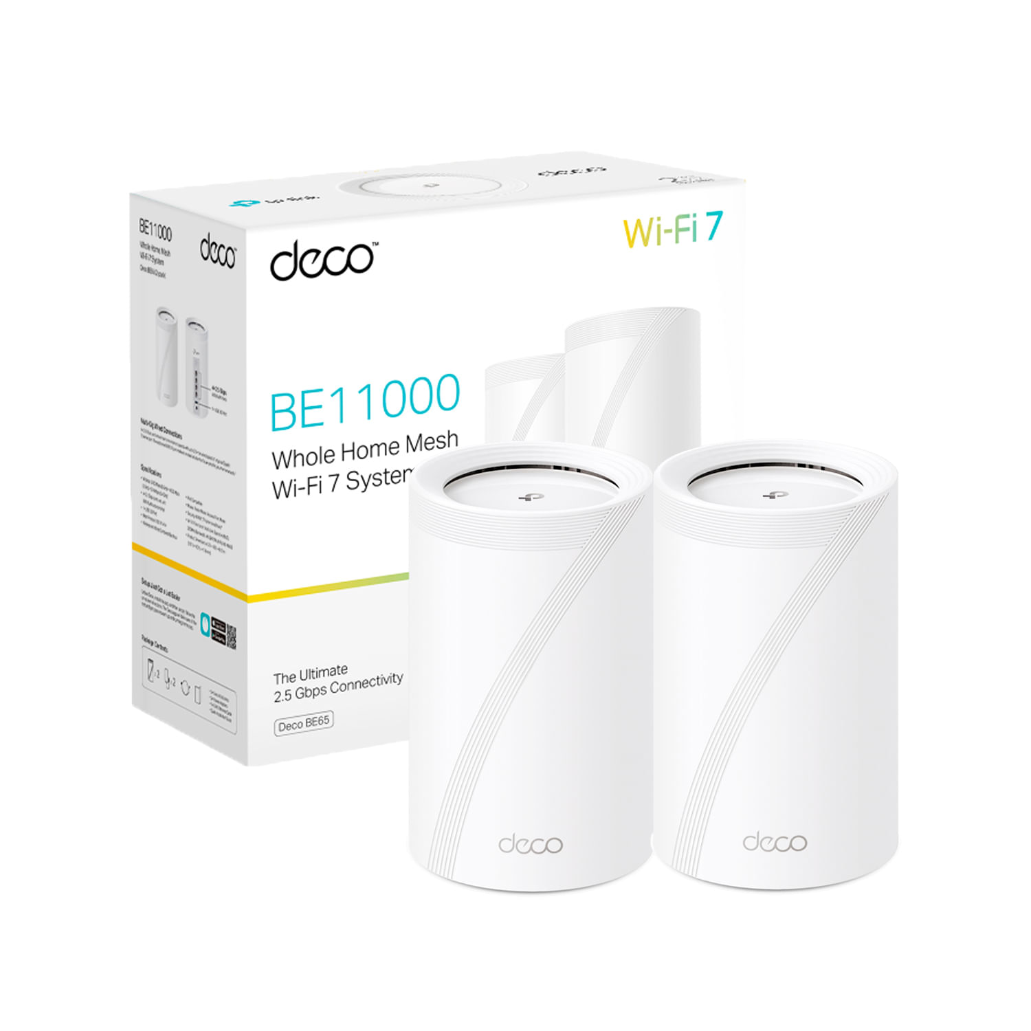 Sistema Mesh Tp Link Deco BE65 2 Pack Wifi 7 BE11000