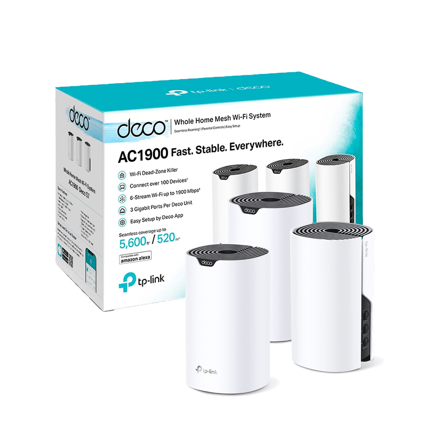 Sistema Mesh Tp Link Deco S7 3 Pack Wifi 5 AC1900