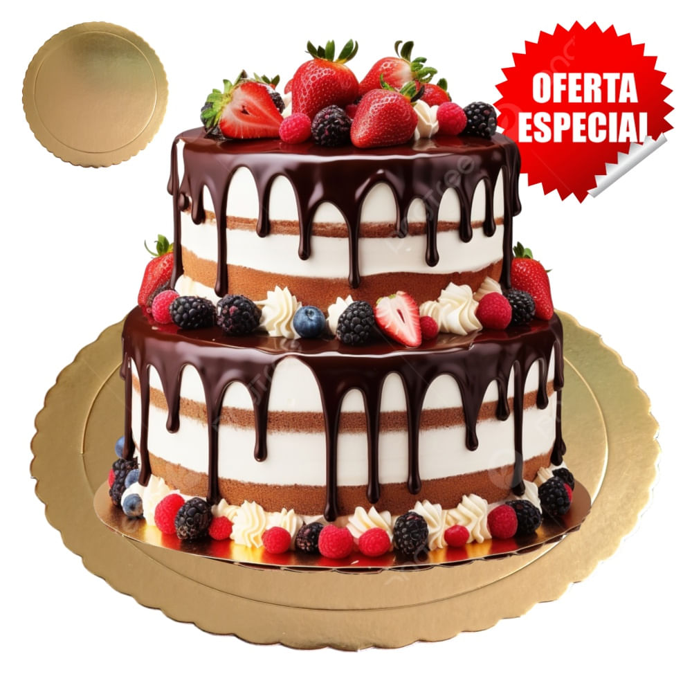 50 Bases Doradas de Torta Pastel de 30 cm. para Repostería