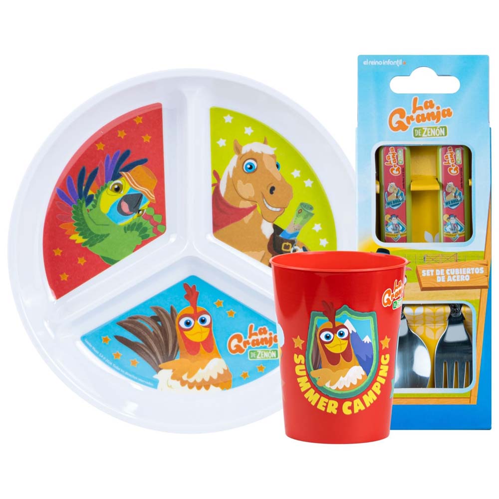 Set Plato con division Granja De Zenon SCOOL