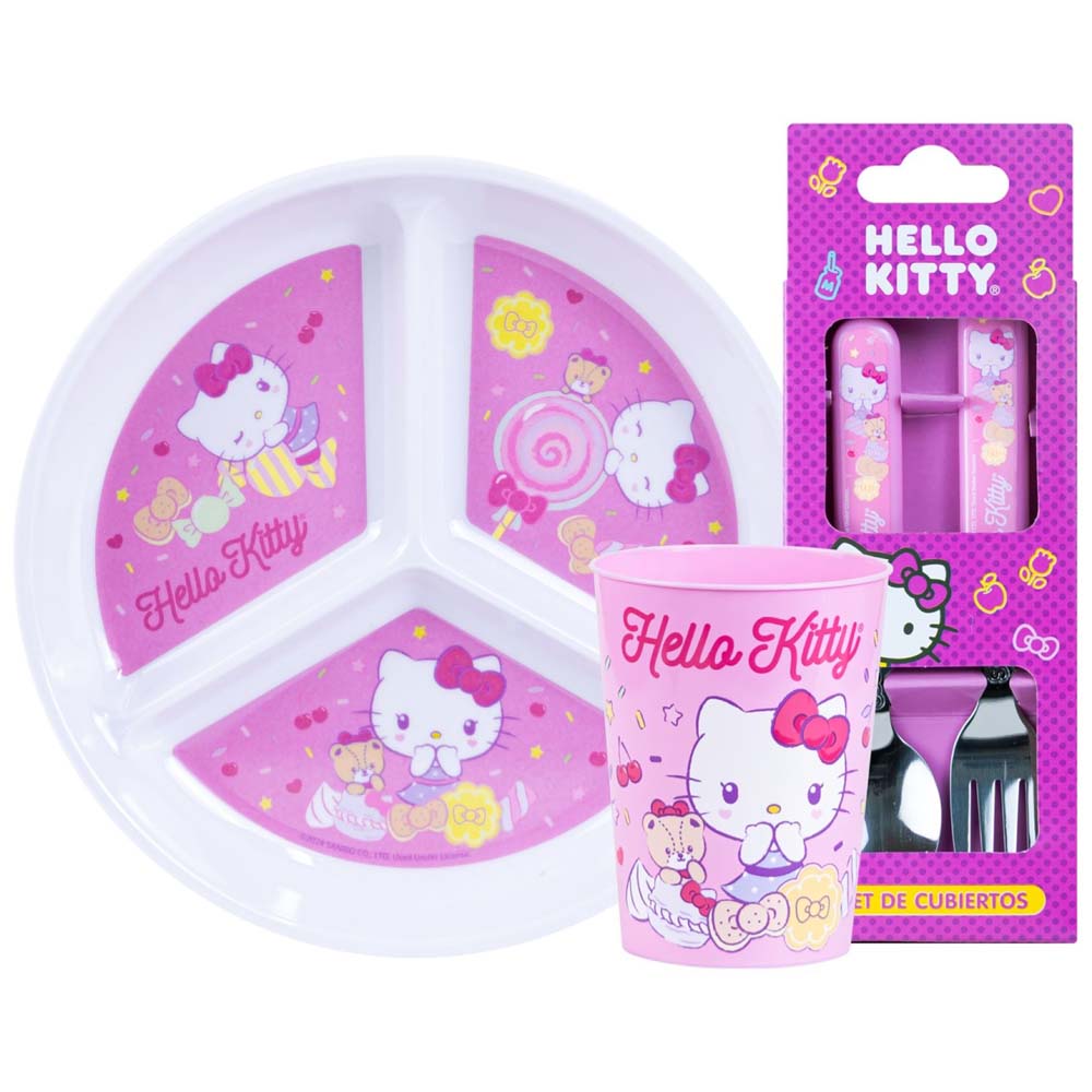 Set Plato con division Hello Kitty SCOOL