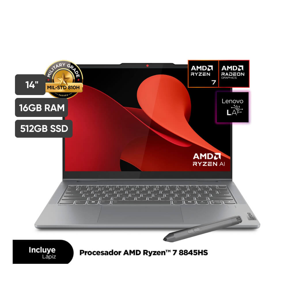 Notebook LENOVO IP5 2-en-1 14AHP9 14" AMD Ryzen 7 (8000 series) 16GB 512GB SSD