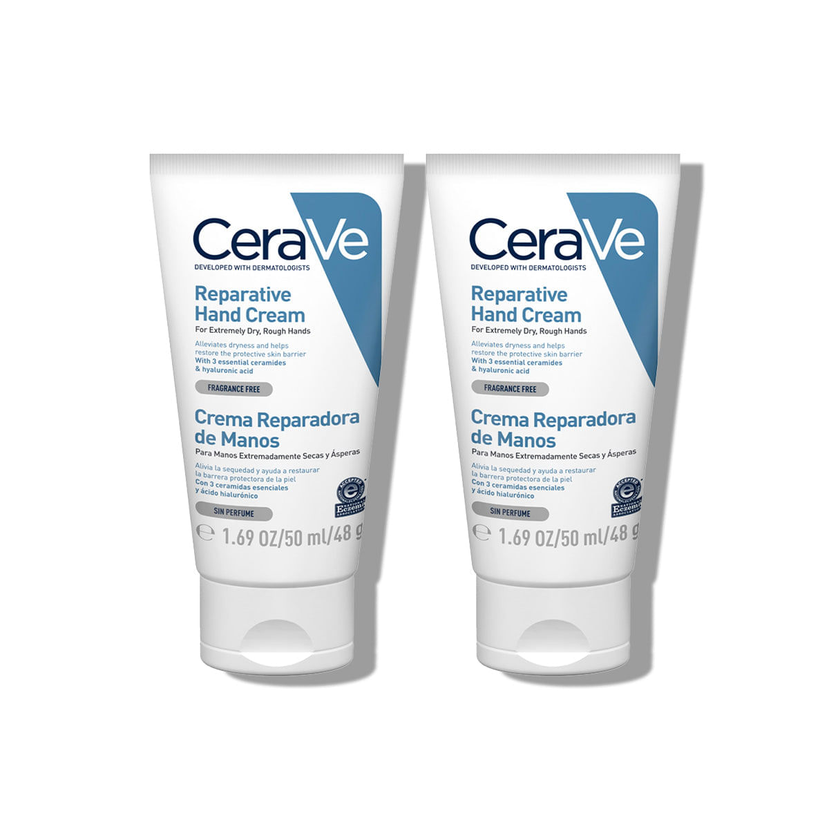 Cerave Crema Hidratante Reparadora de Manos 50ml 2 Unidades