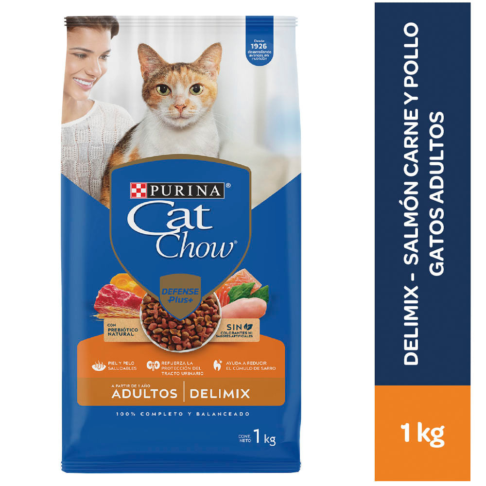 Alimento para Gatos CAT CHOW Adulto Delimix en Bolsa de 1kg