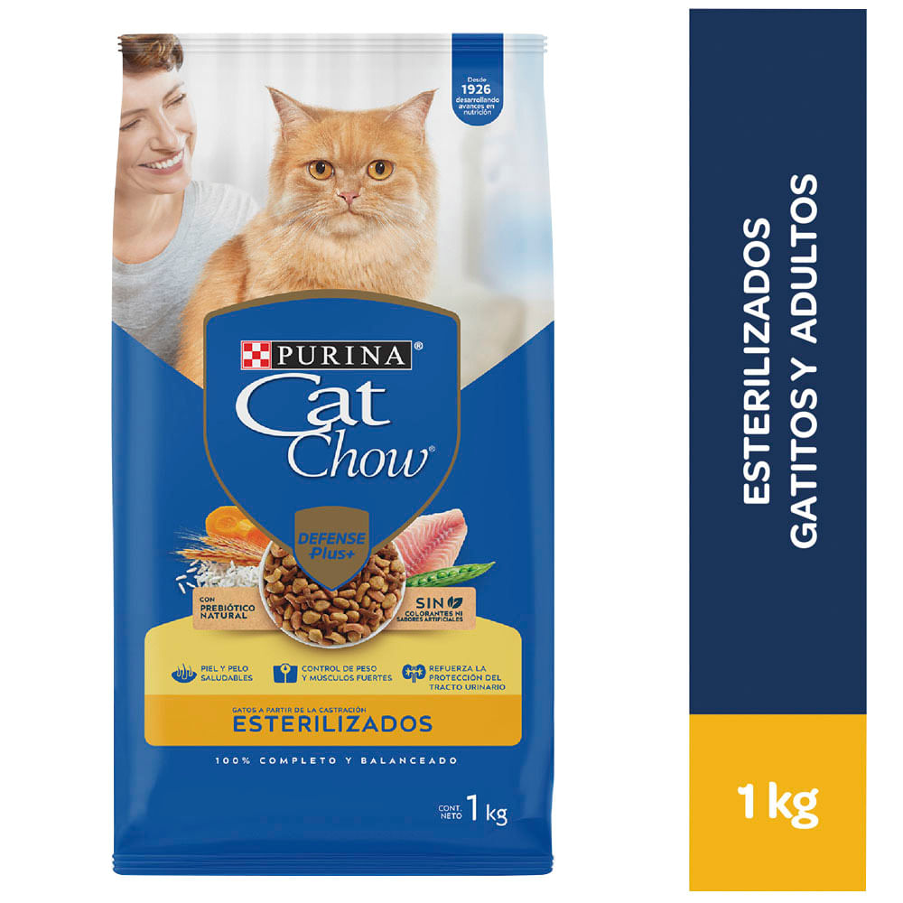 Alimento para Gatos CAT CHOW Esterilizado en Bolsa de 1kg