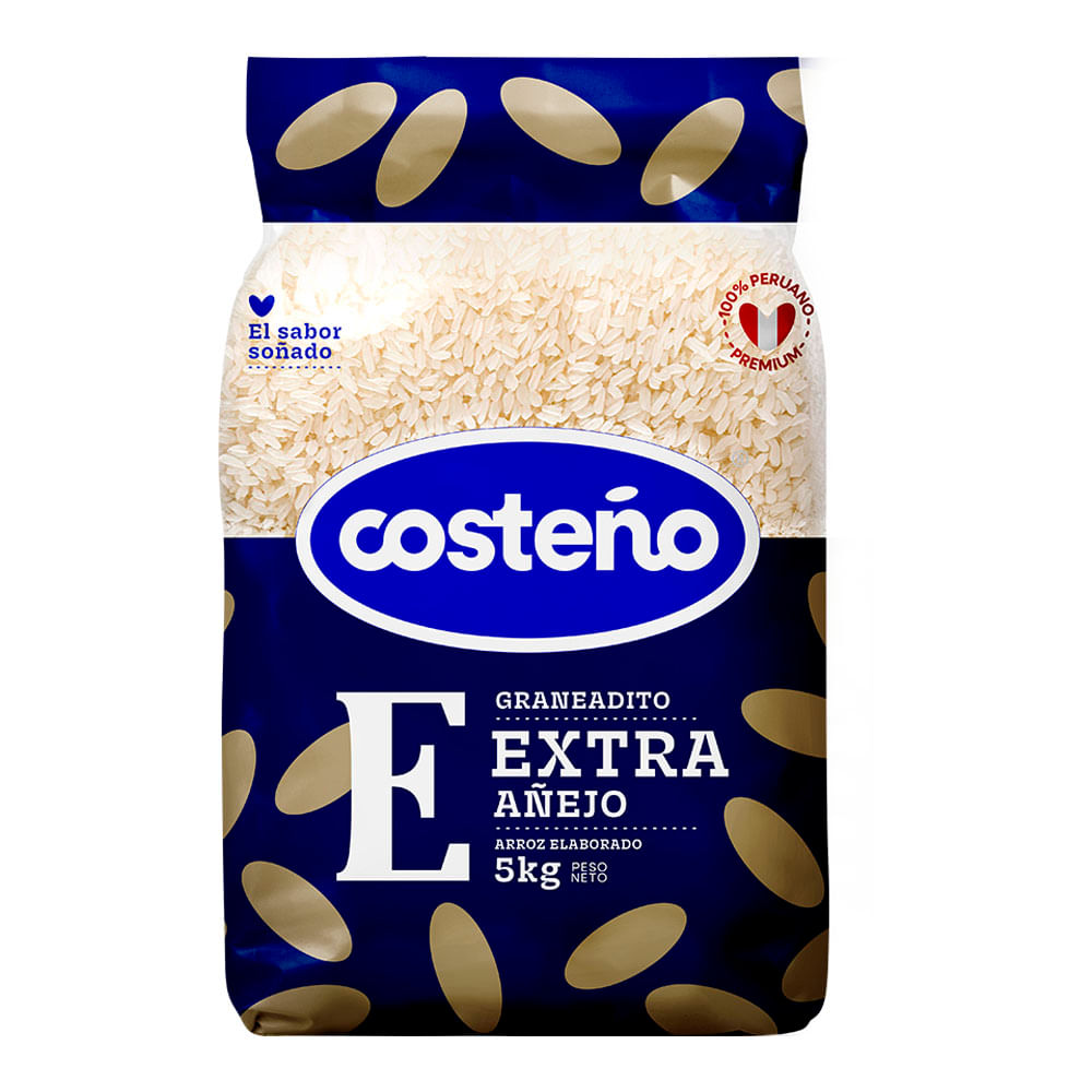 Arroz Añejo Extra COSTEÑO Bolsa 5Kg