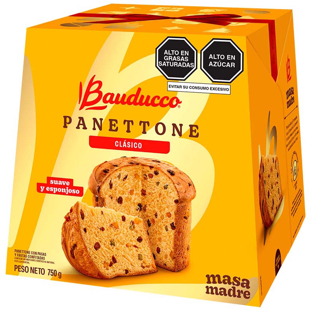 Panetón con Frutas BAUDUCCO Caja 750g