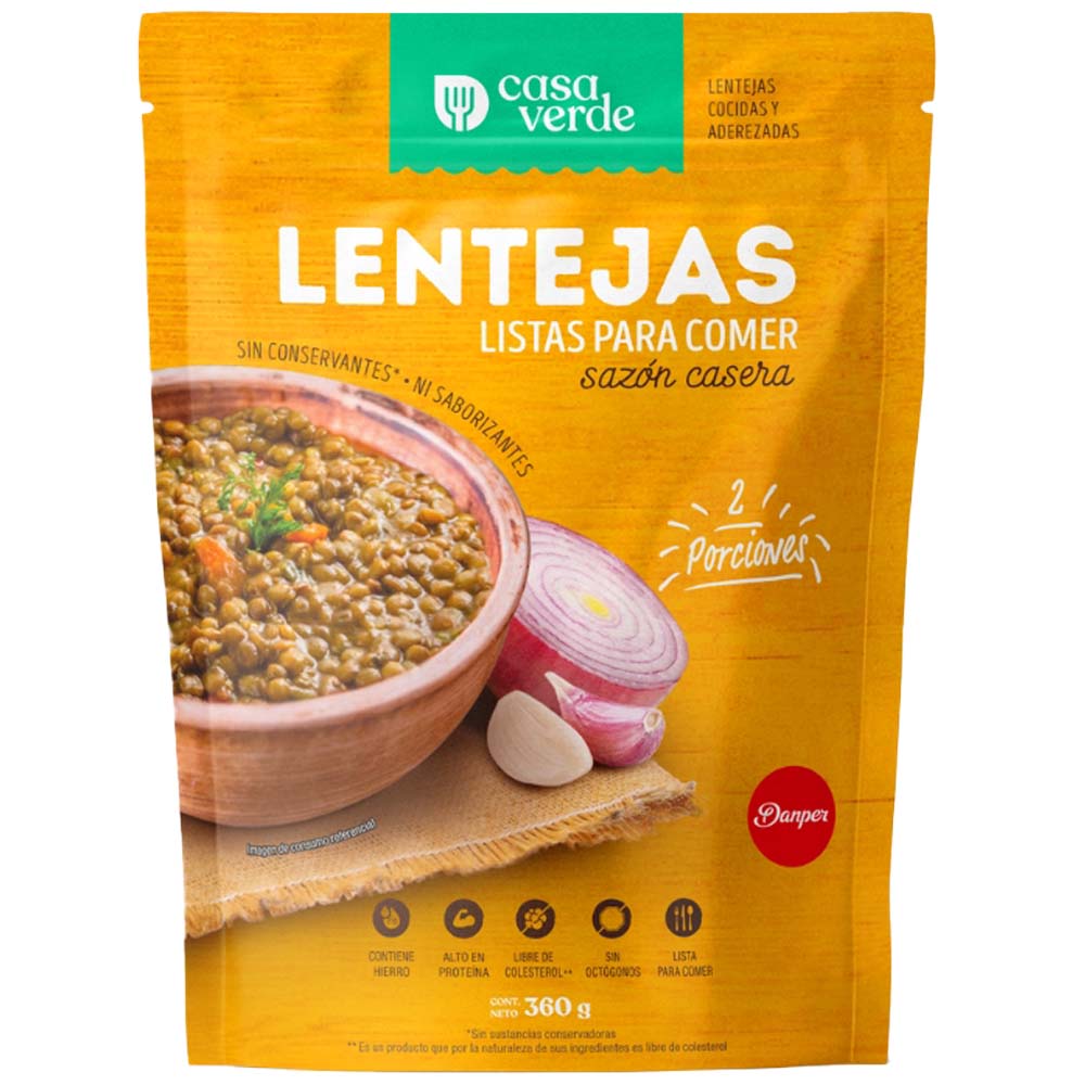 Lenteja CASA VERDE Listas para Comer Doypack 360g