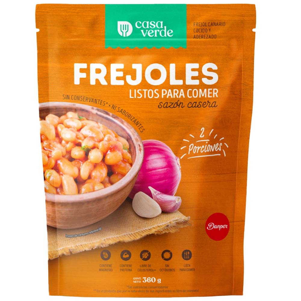 Frejoles CASA VERDE Listas para Comer Doypack 360g