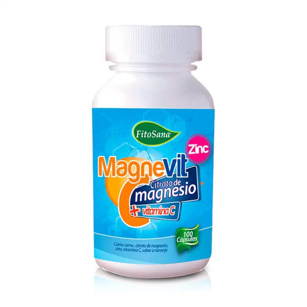 MagneVit C - Citrato de Magnesio y Camu Camu FITOSANA (100 Cápsulas)