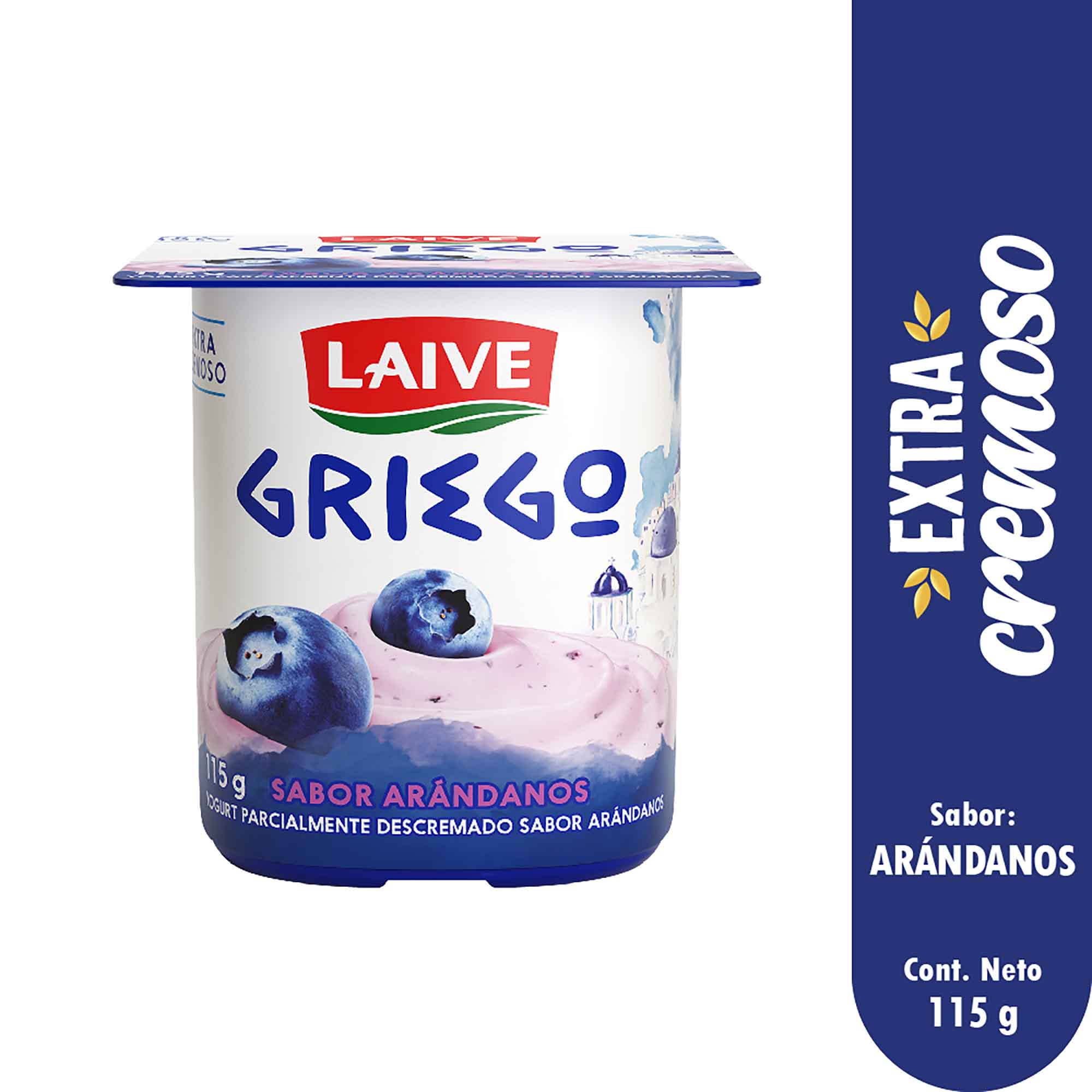 Yogurt Griego LAIVE Sabor a Arándanos Vaso 115g