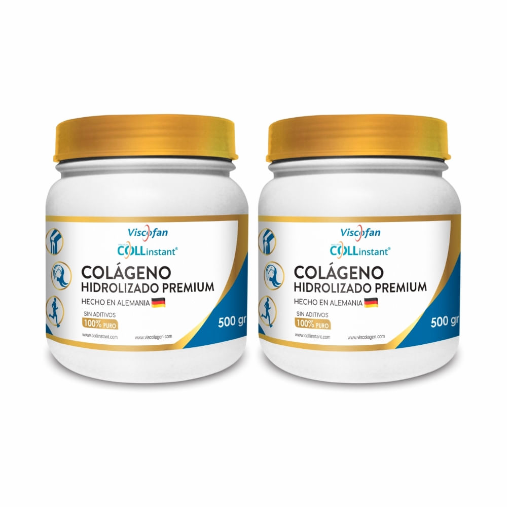 Colageno Hidrolizado Aleman Ultra Premium Viscofan Collinstant 500+500gr