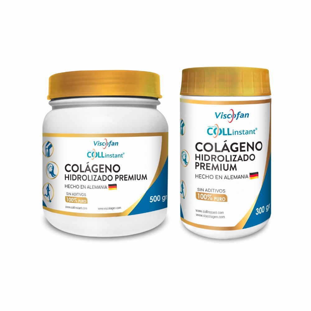 Pack Colageno Hidrolizado Aleman Premium Viscofan Collinstant 500+300gr