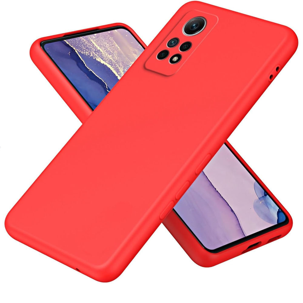 Funda para Xiaomi Redmi Note 12 Lite Soft Feeling Antishock Rojo Resistente ante Caídas y Golpes