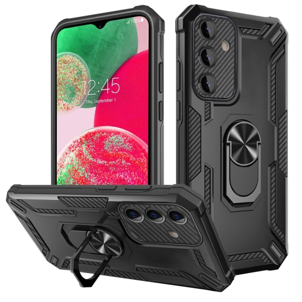 Funda para Xiaomi Mi 12T Pro Holder Parante + Anillo Negro Antishock Resistente a Caídas y Golpes