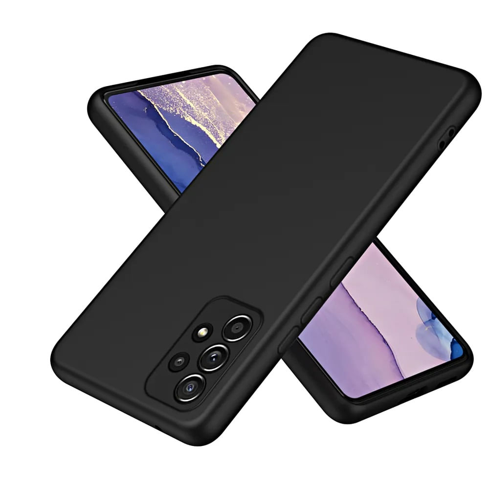 Funda para Samsung A25 5G Soft Feeling Antishock Negro Resistente ante Caídas y Golpes
