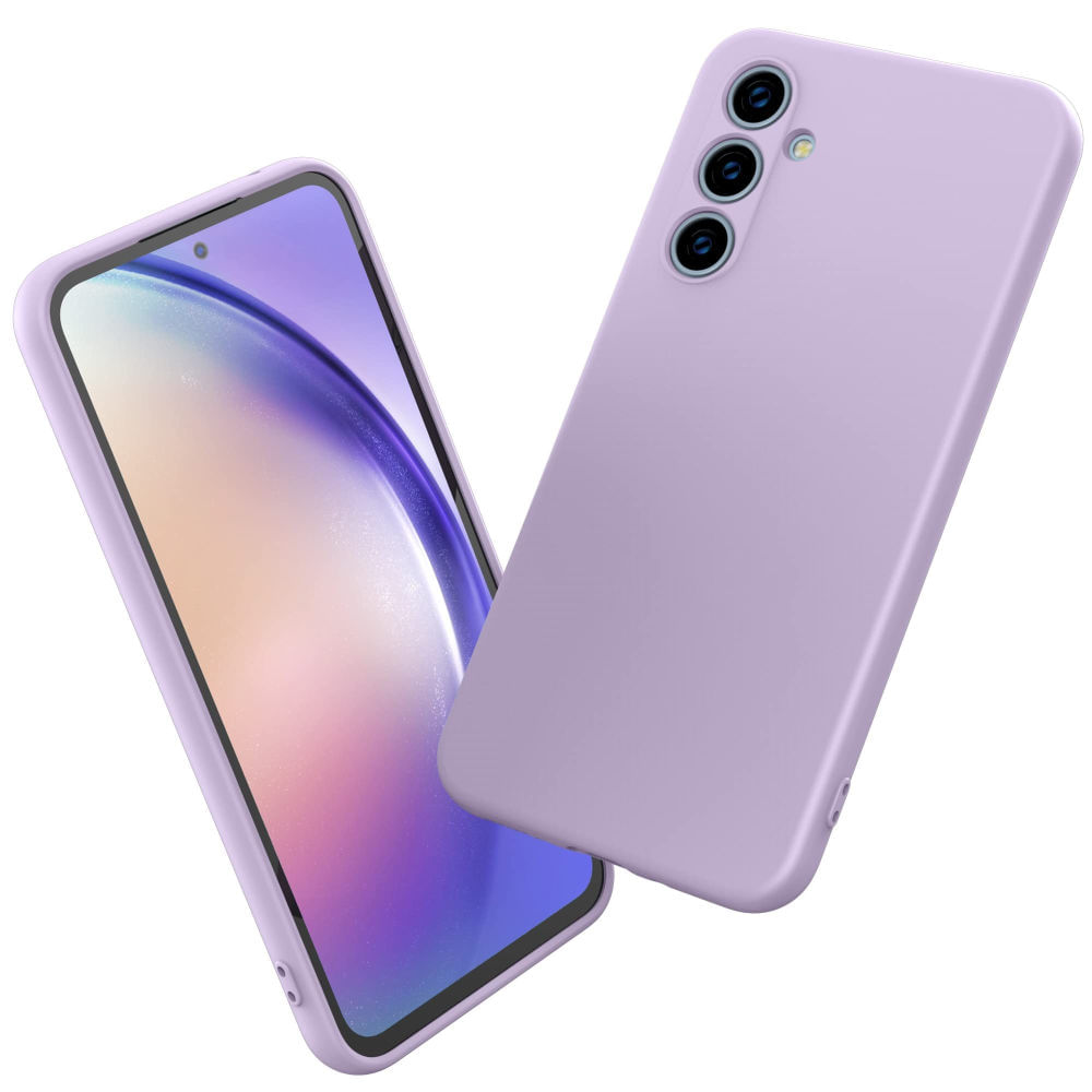 Funda para Samsung A55 5G Soft Feeling Antishock Lila Resistente ante Caídas y Golpes
