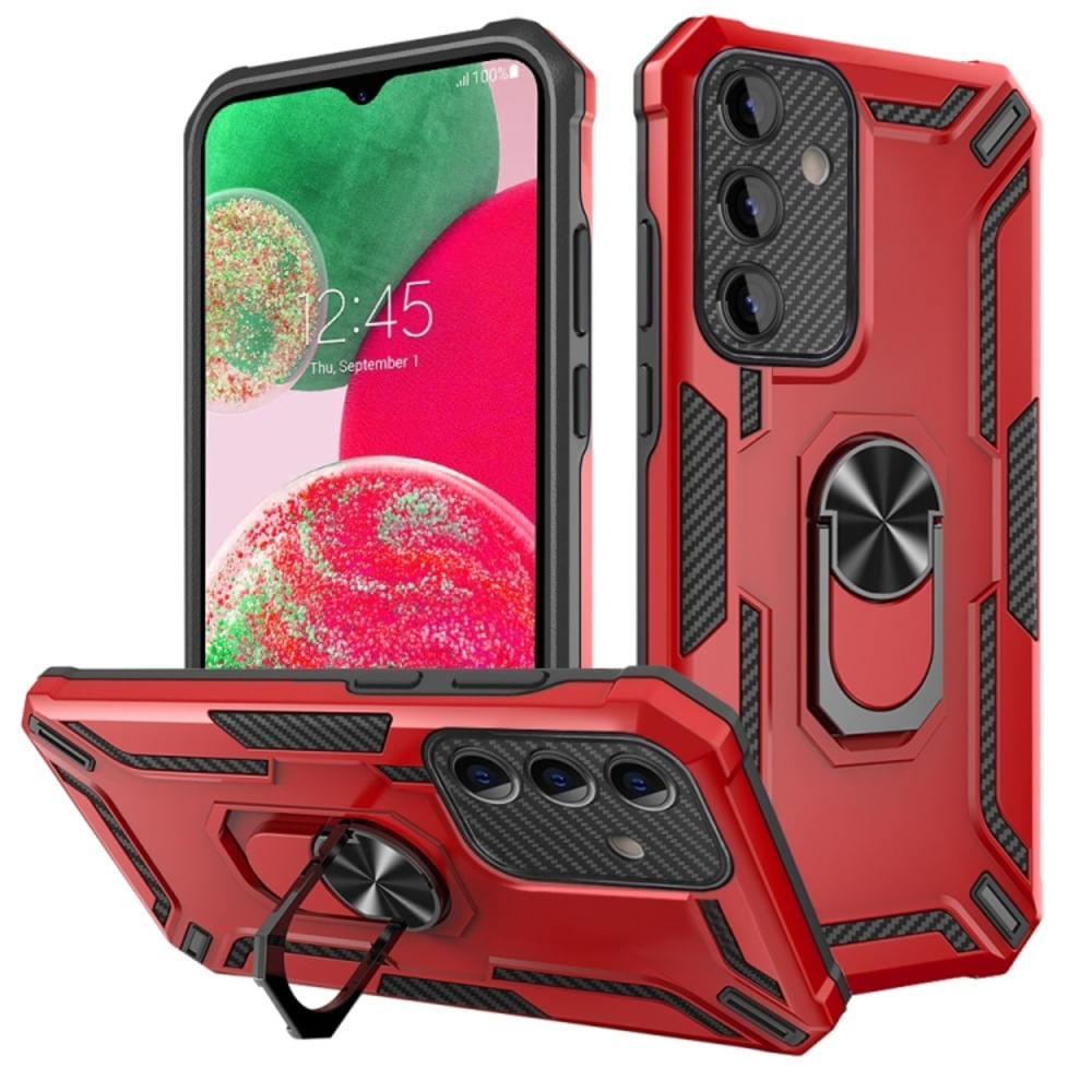 Funda para Xiaomi Note 12S Holder Parante + Anillo Rojo Antishock Resistente a Caídas y Golpes