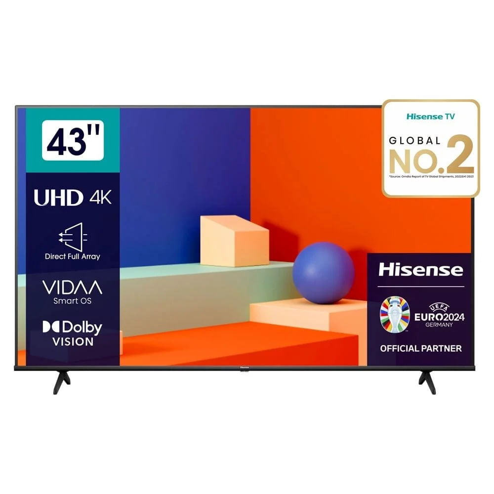 Televisor de 43" Vidaa Smart Tv 4K UHD Hisense 43A6K (2023)