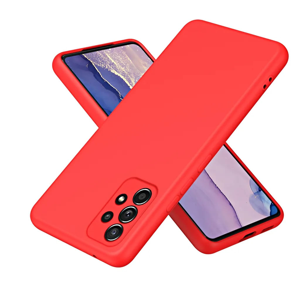 Funda para Samsung A15 5G Soft Feeling Antishock Rojo Resistente ante Caídas y Golpes