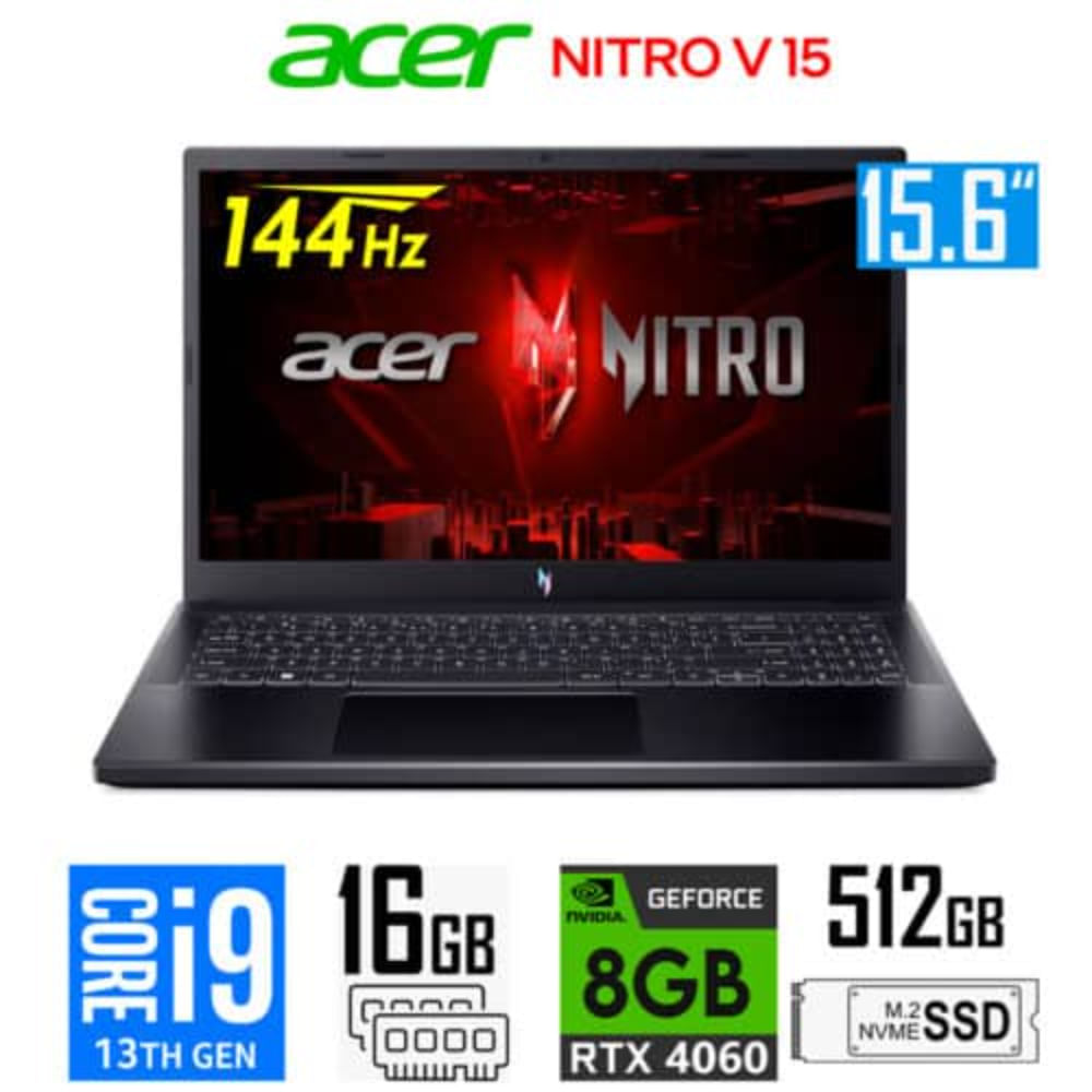 Laptop Acer Nitro V15 Anv15 Core I9-13900h 8gb Rtx4060 16gb Ram 512gb Ssd 15.6