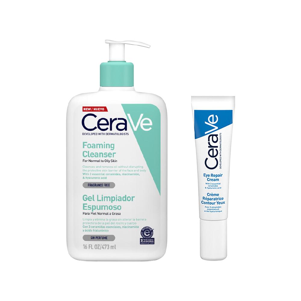 Duo Cerave Limpieza Y Cuidado Para el Contorno De Ojos 473Ml