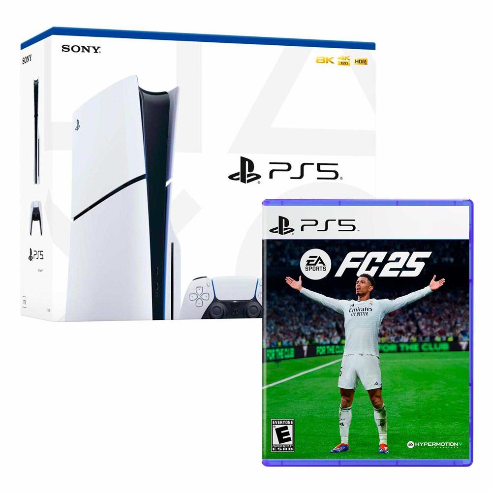 Consola Playstation 5 Slim Con Lector De Discos + Ea Sports Fc 25