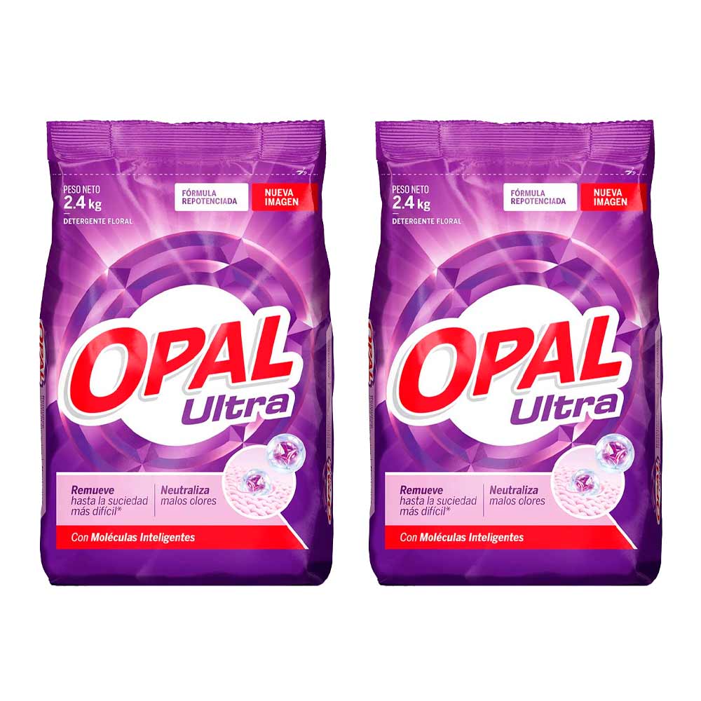 Pack Detergente OPAL Ultra Bolsa 2.4kg x2un