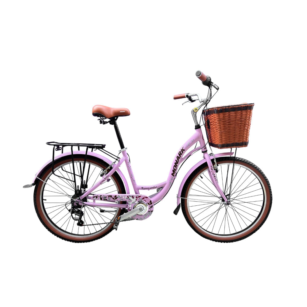 Bicicleta Monark Para Mujer Romantic Aro 26  Lila