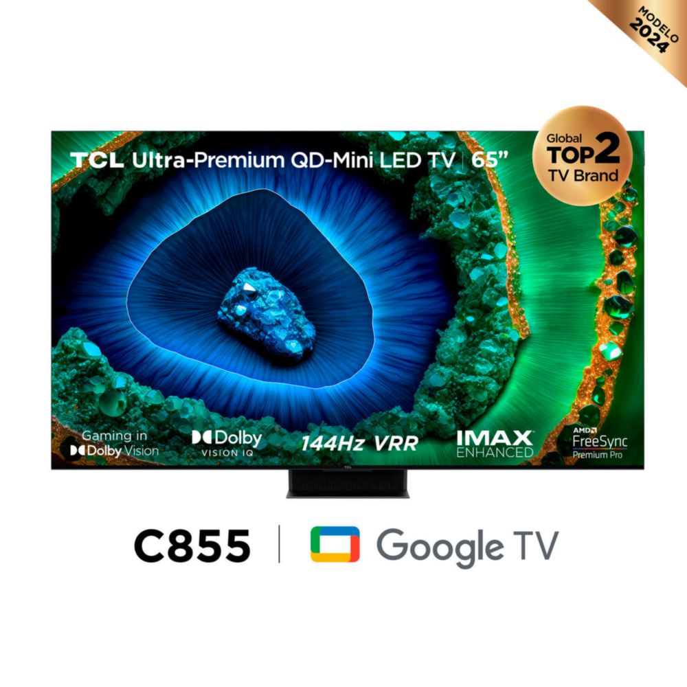 Televisor TCL 65" 65C855 QD-MiniLED Google Tv