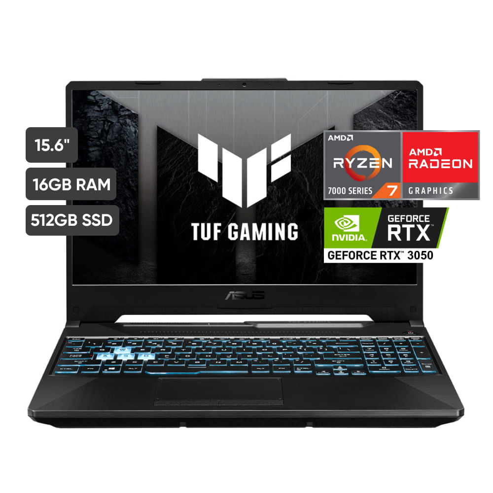 Laptop Gamer ASUS TUF Gaming A15 FA506NCR-HN005W 15.6" AMD Ryzen 7 (7000 series) 16GB 512GB SSD