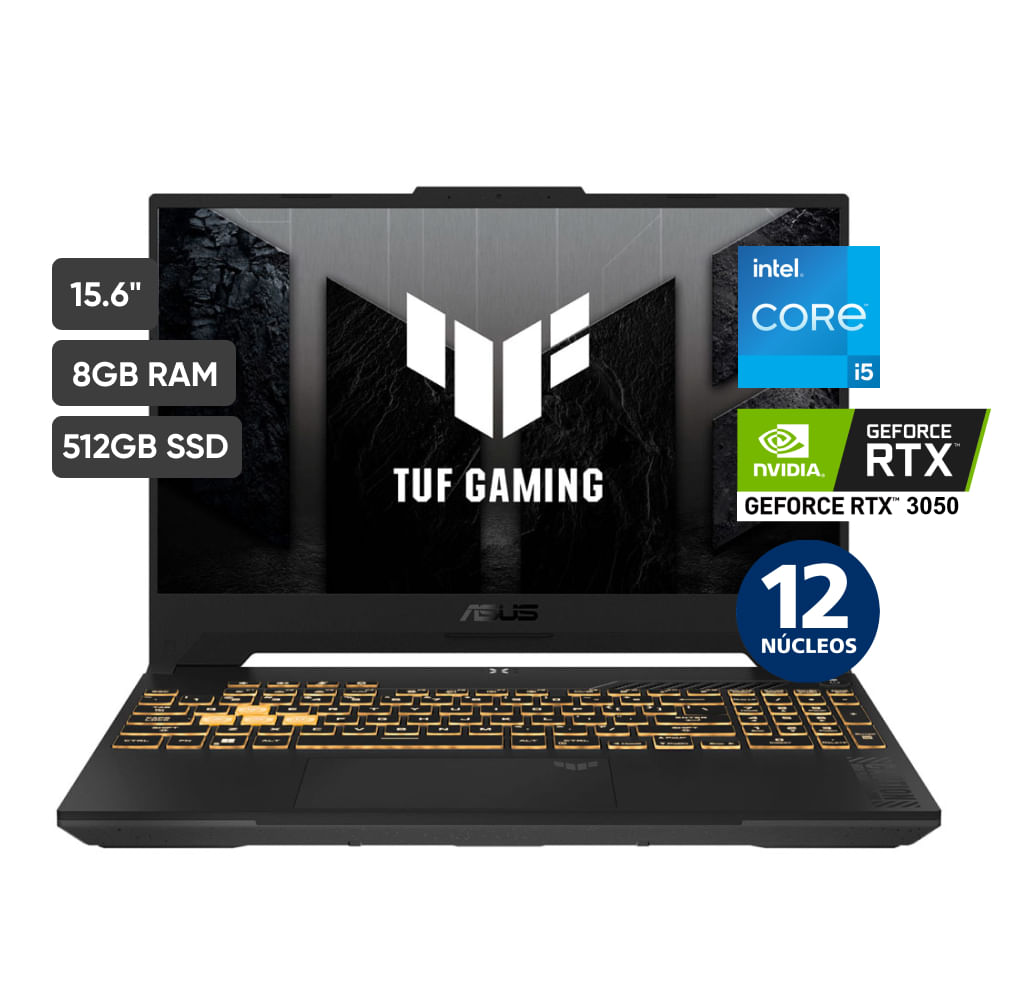 Laptop Gamer ASUS FX507ZC4-HN005W 15.6" Intel Core i5 12va generación 8GB 512GB SSD