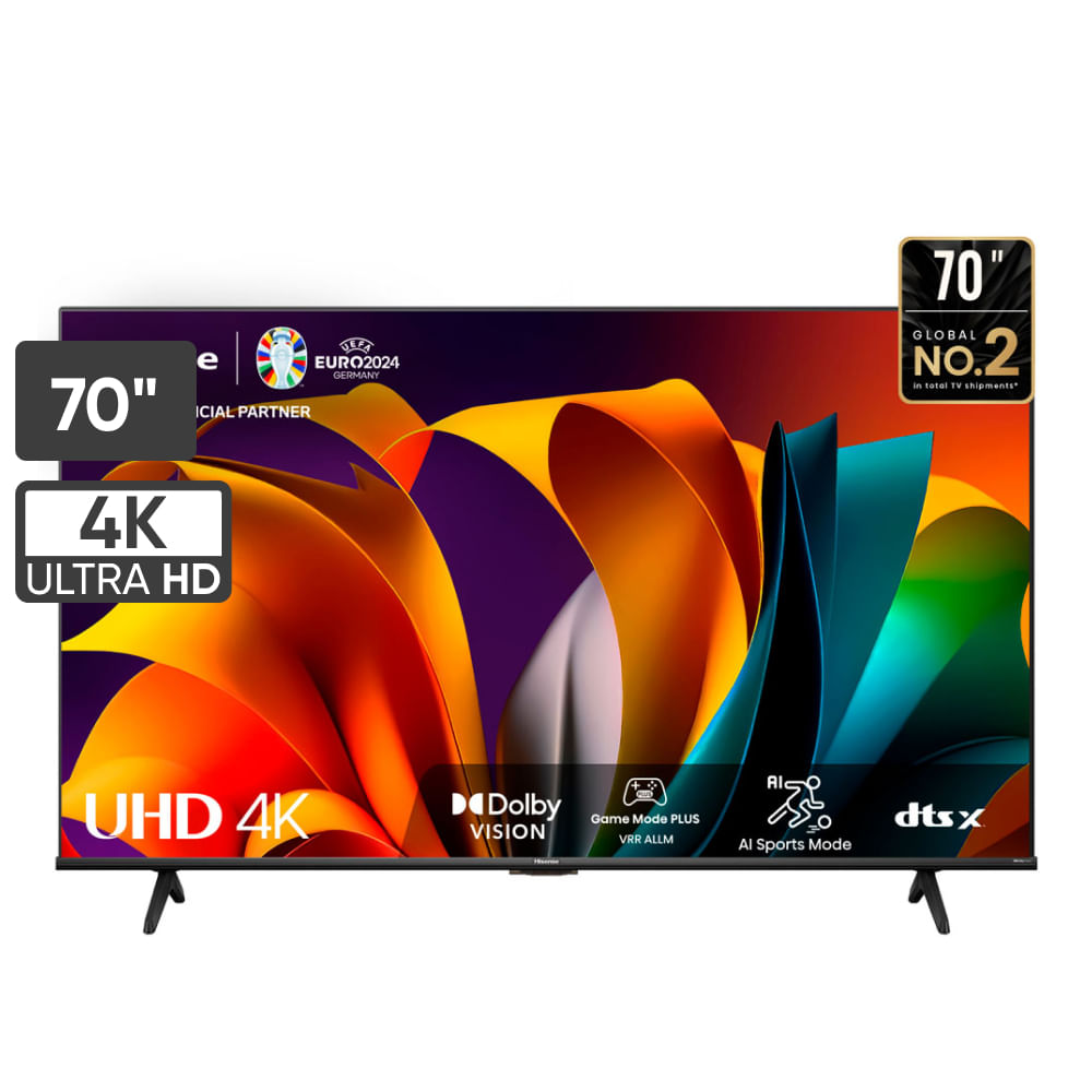 Televisor HISENSE LED 70" UHD 4K Smart TV 70A6N