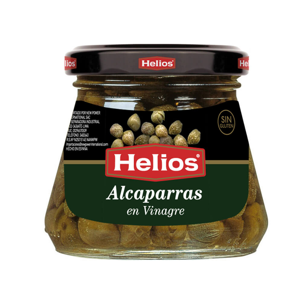 Alcaparras en Vinagre sin Gluten HELIOS Frasco 145g
