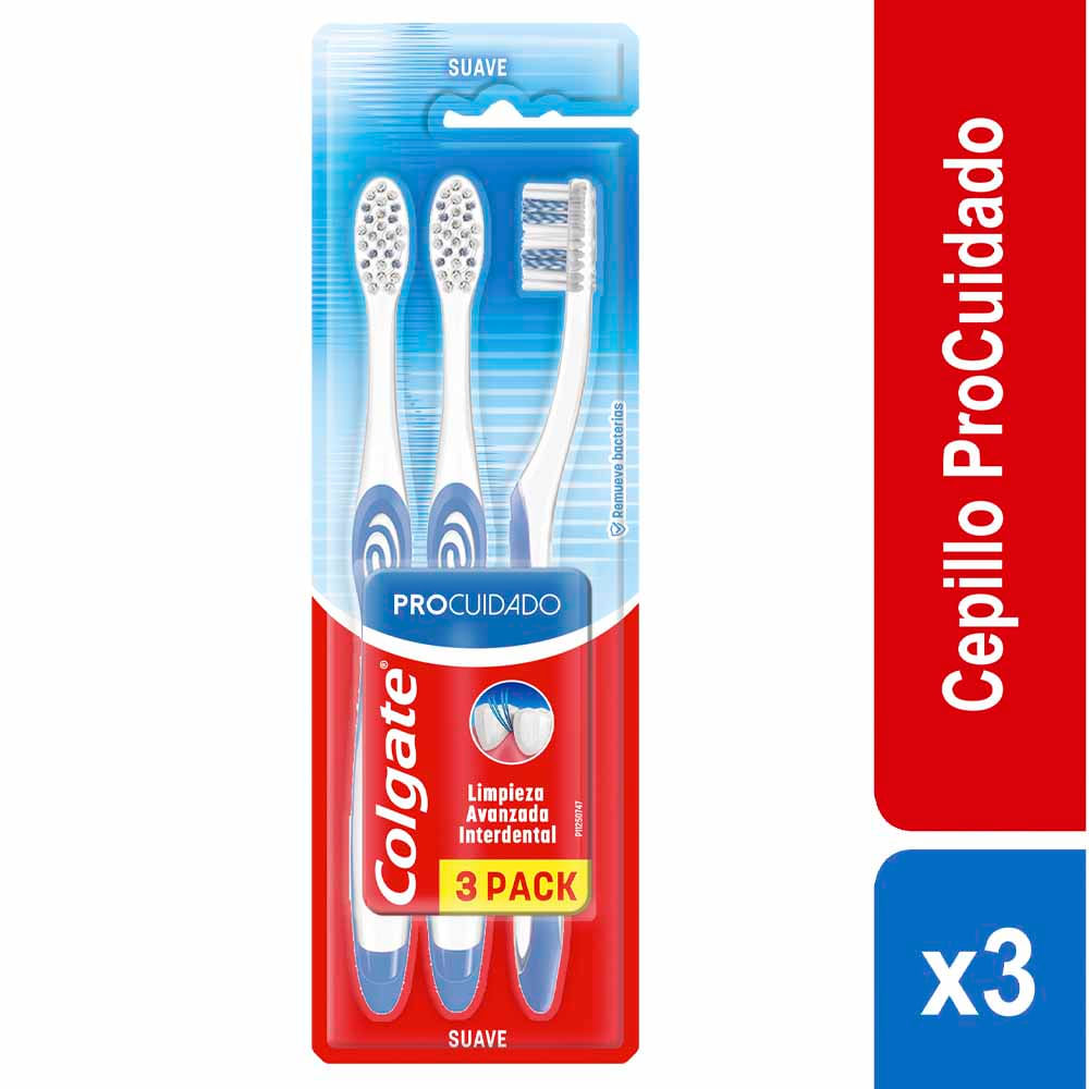 Cepillo de Dientes COLGATE Pro Cuidado x3un