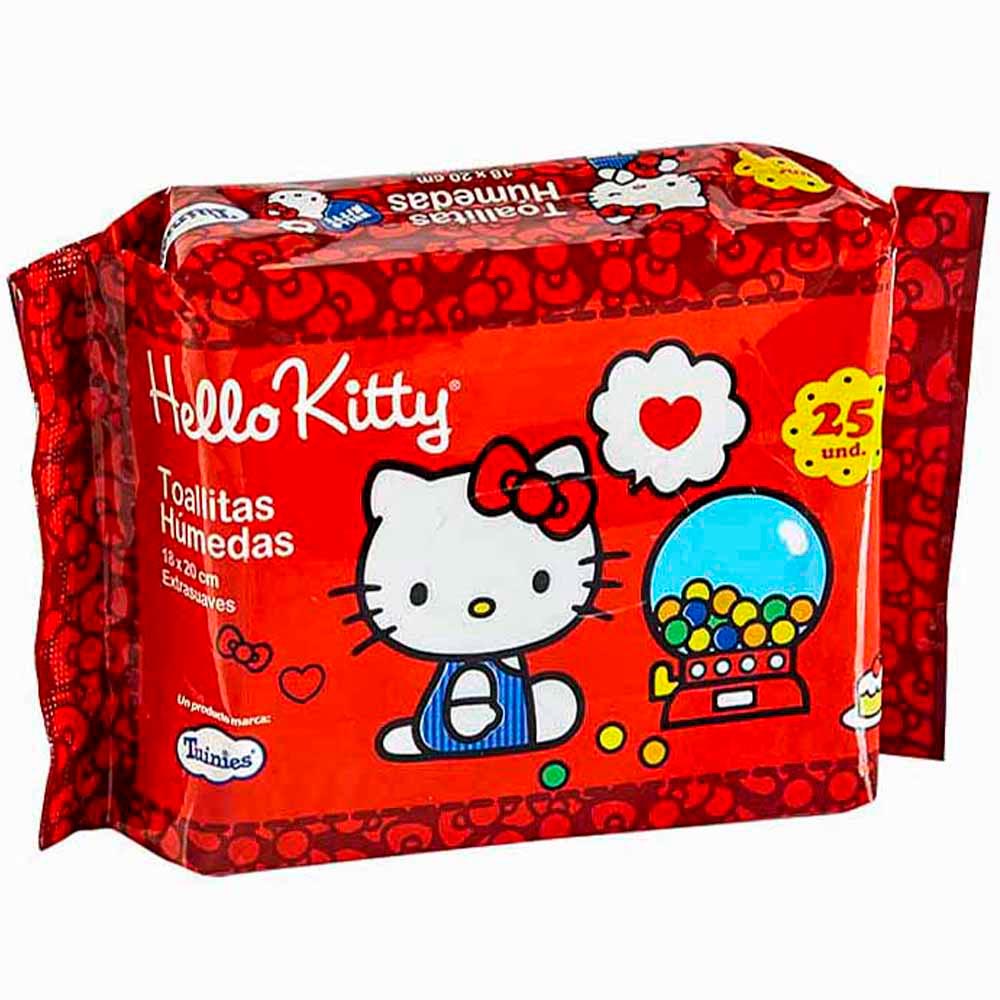 Toallas Húmedas HELLO KITTY Paquete 25un