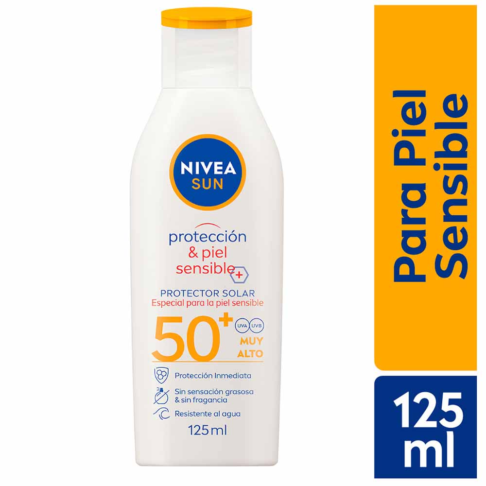 Bloqueador Solar NIVEA Sun Babies & Kids Piel Sensible FPS50 Frasco 125ml