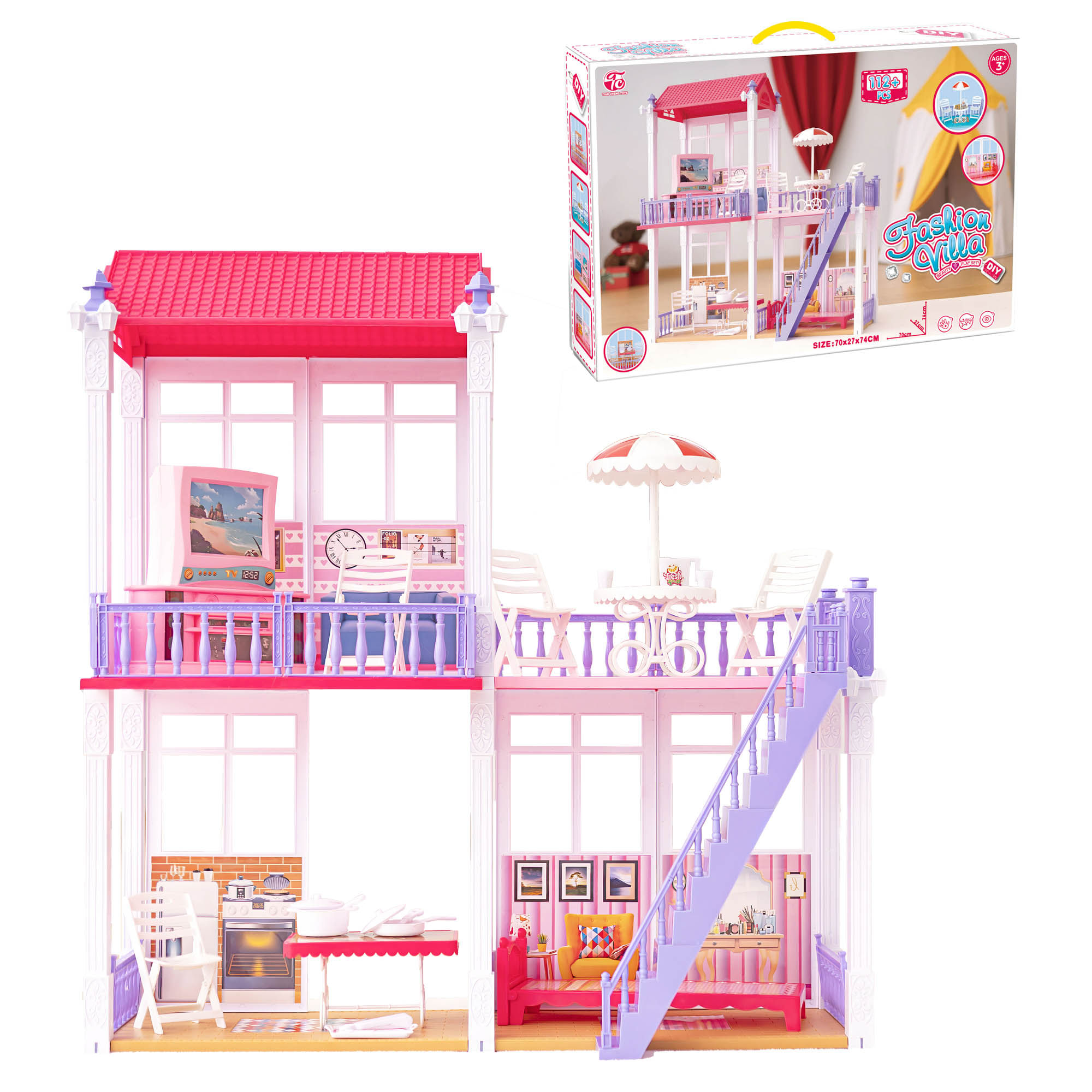 Casa Muñecas Villa Play Set 2Cpos 921 TIAN FA