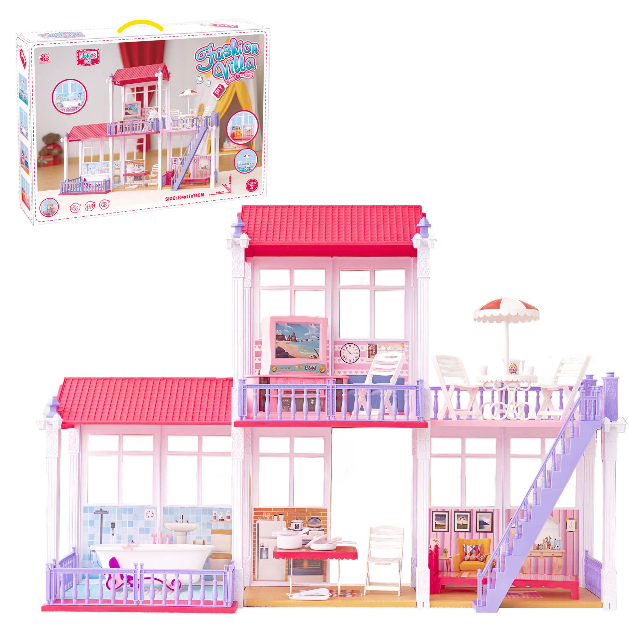 Casa Muñecas Villa Play Set 3Cpos 922 TIAN FA