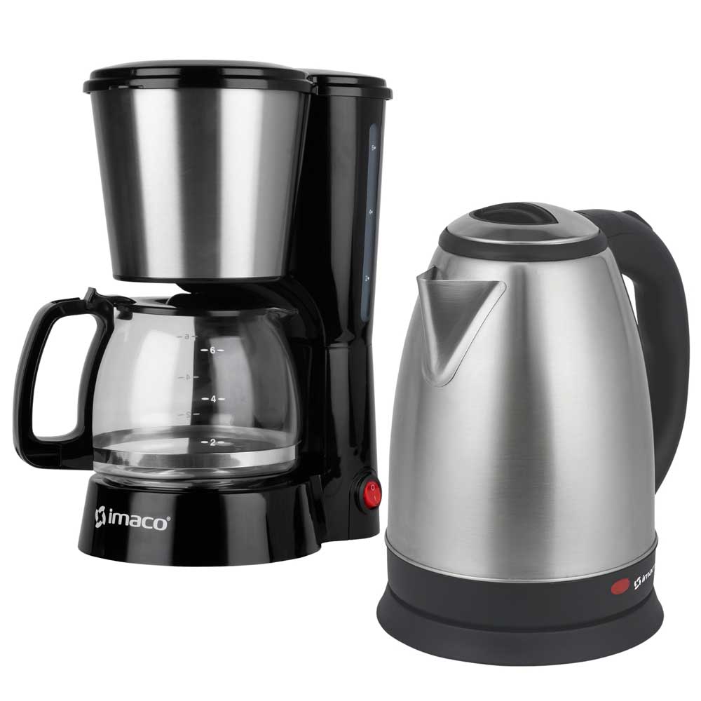 Combo IMACO Cafetera 6 Tazas + Hervidor 1.8L