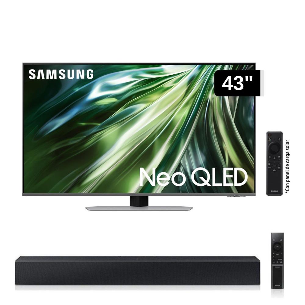 Televisor Samsung 43 Neo Qled 4K QN43QN90DAGXPE + Soundbar HW C400