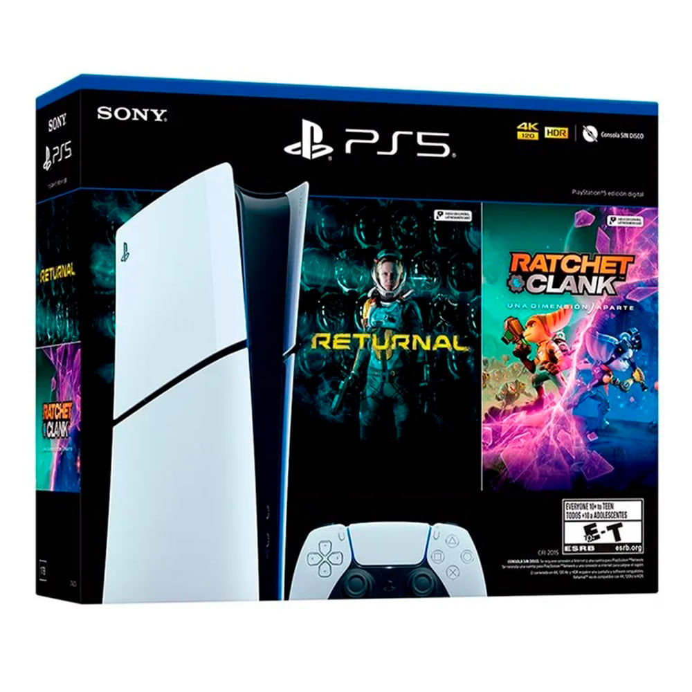 PlayStation 5 Slim 1TB Digital Sin Disco CFI-2015 Bundle Returnal & Ratchet - Clank